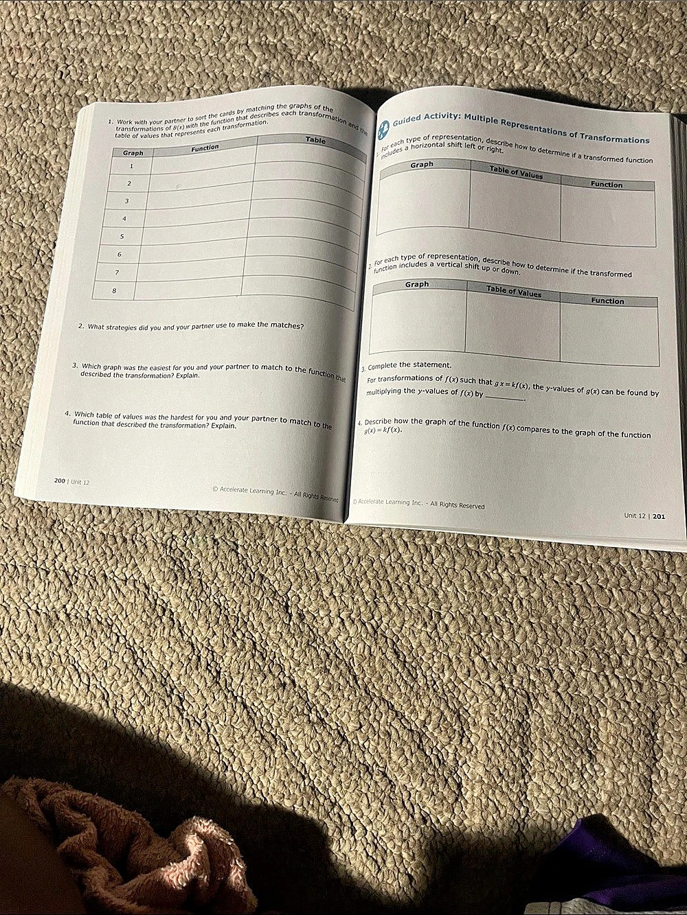 Math Nation Algebra 2 Volume 2 Math Workbook - Picture 3 of 3
